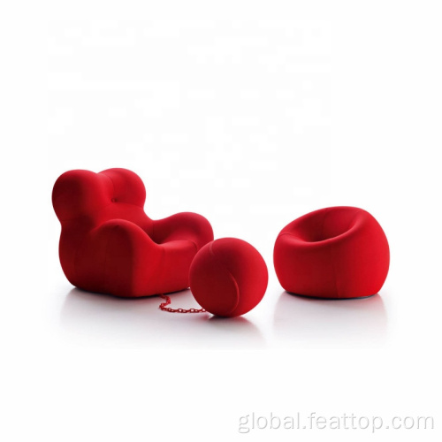 Special Shape Sofa Chair Office Special shape velvet fabric single sofa chair Factory